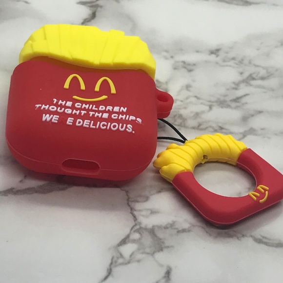 Cartoon French Fries Apple Airpods Case Cover - Picture 2 of 3